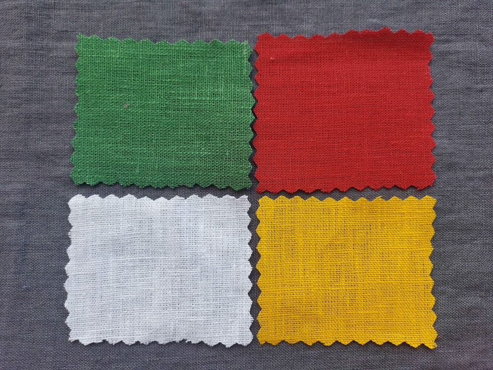 Red Linen Napkins – 100% Heavy Linen Cloth Christmas Napkins 250g/m2