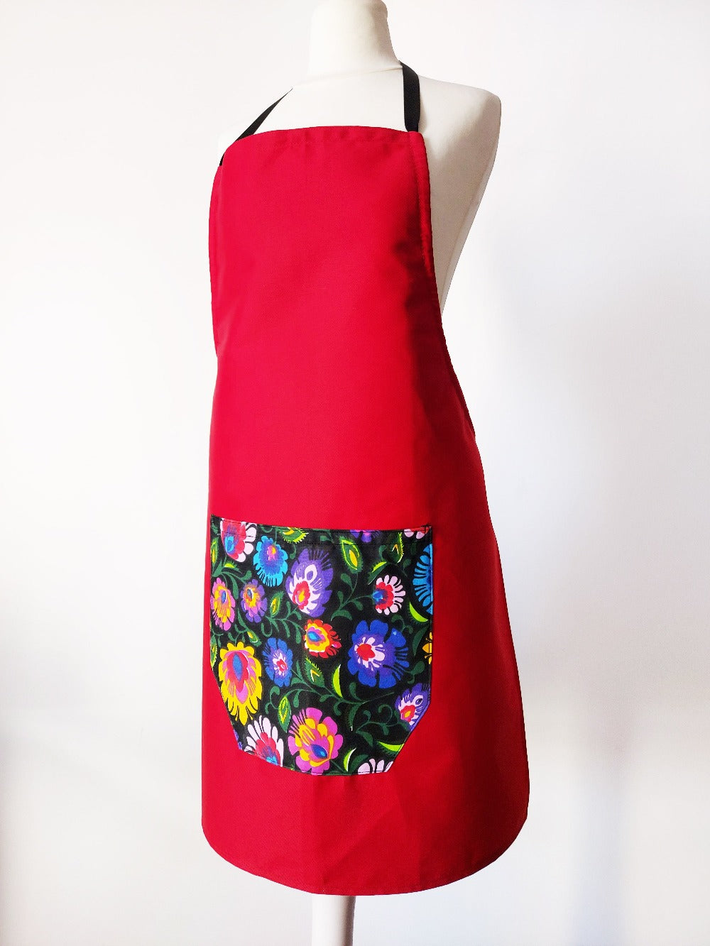 Cooking Kitchen Aprons for Women Men, Workshop, BBQ, Cotton Apron, Red Apron