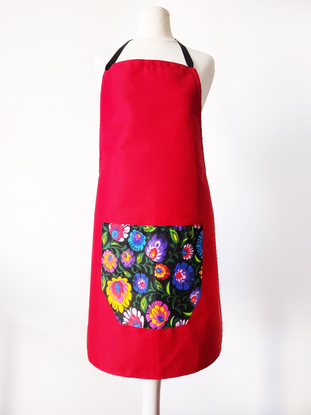 Cooking Kitchen Aprons for Women Men, Workshop, BBQ, Cotton Apron, Red Apron