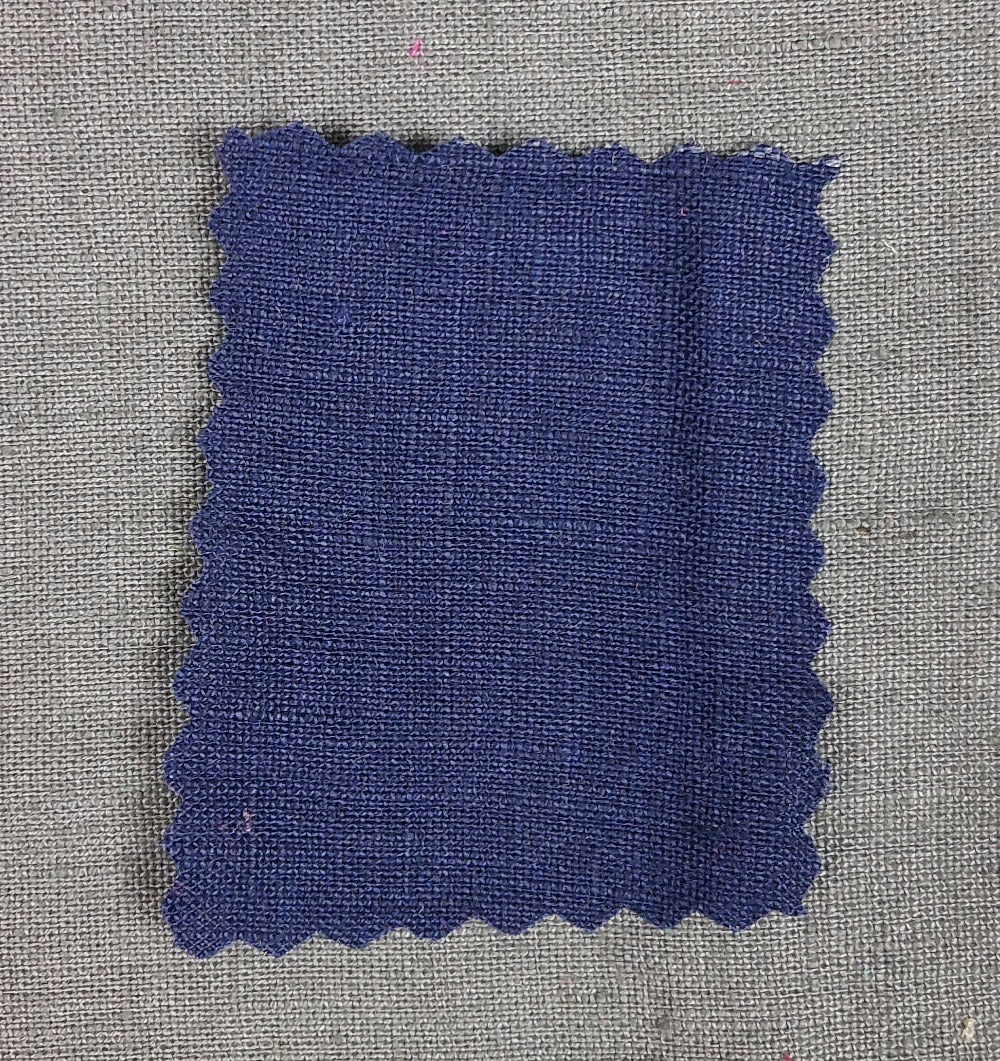 Linen fabric by metre, Soft linen fabric, Navy blue linen fabric, flax, linen material