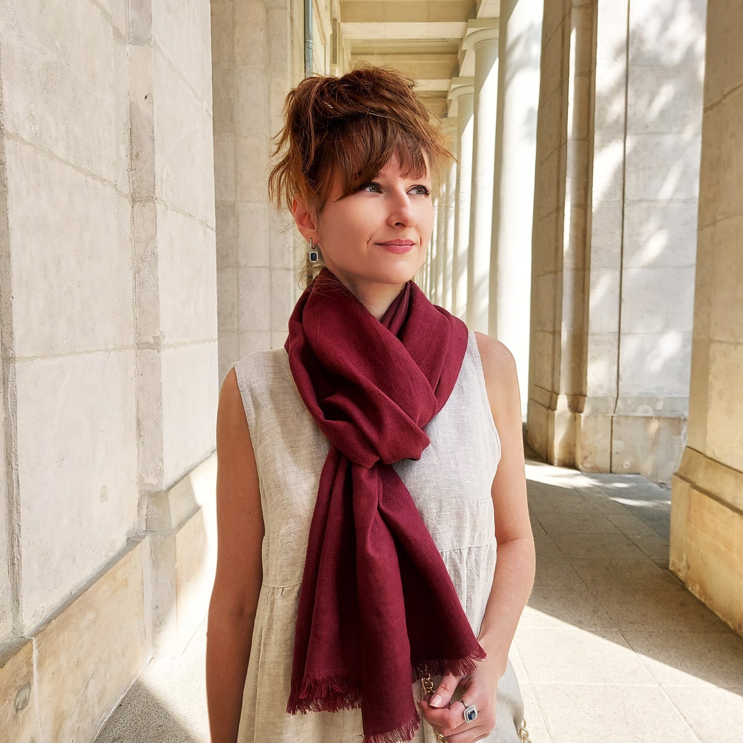 Scarf, Linen long Scarves , Men's Scarves, Women's Scarves, Winter Scarves, Summer Scarves,