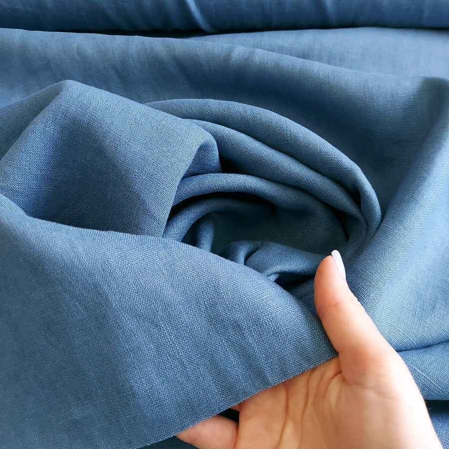 Linen fabric by metre, Soft linen fabric, Denim linen fabric