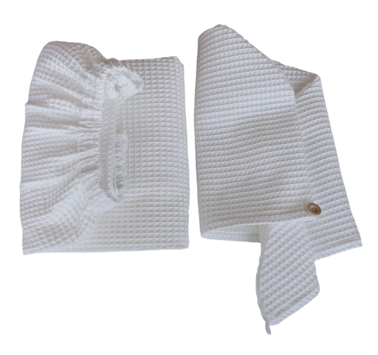 Sauna Set Wrap Towel + Hair Turban + Towel, Sauna Wrap, Towel Wrap for Women, White