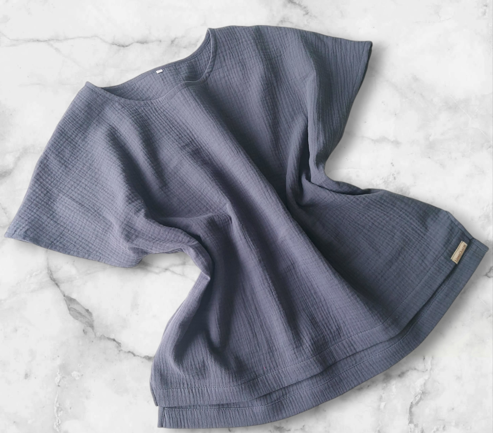 Cotton muslin top, Cotton blouse, Woman top S-XL, Casual home and beach wear