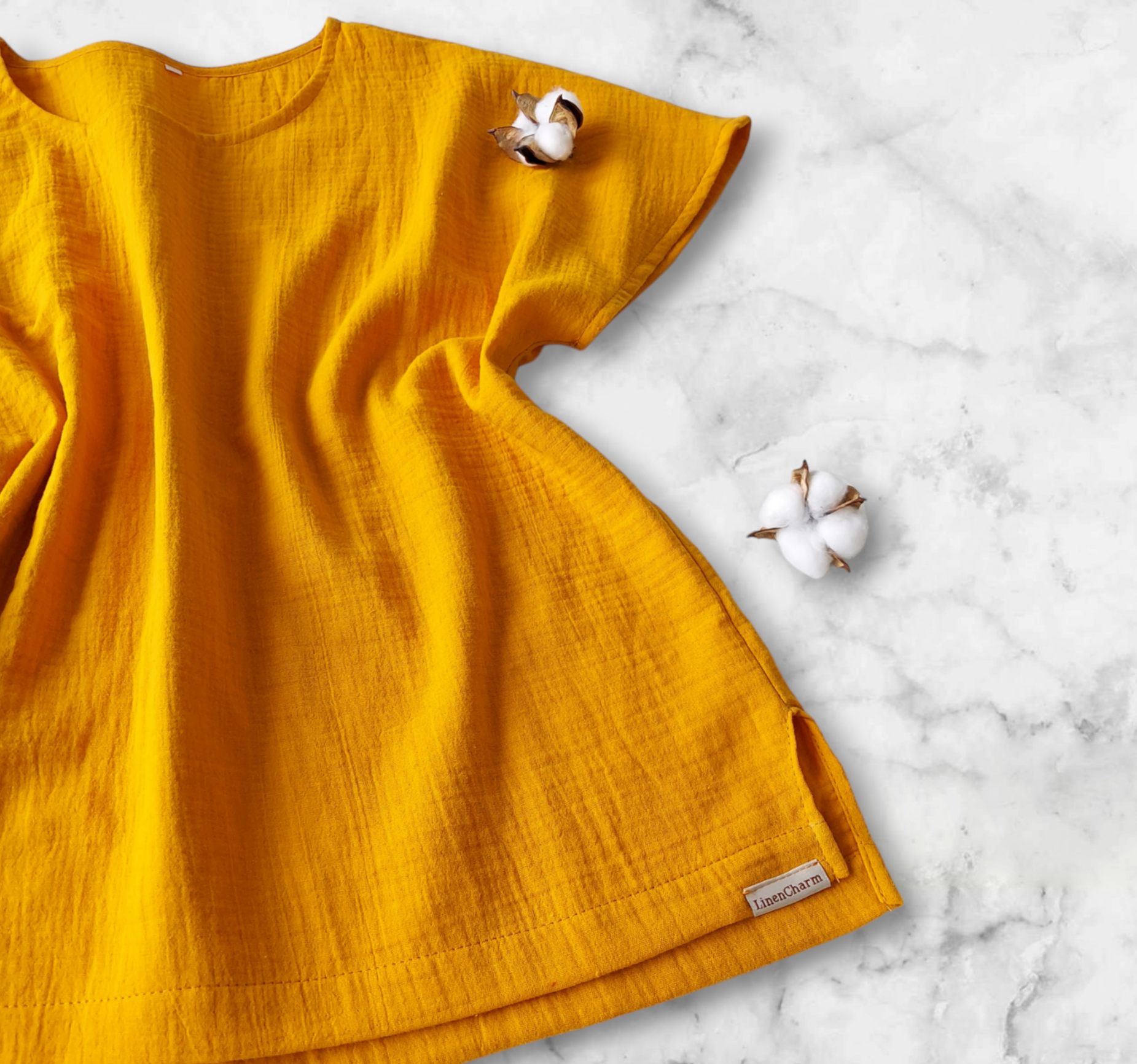 Cotton muslin top, Cotton blouse, Woman top