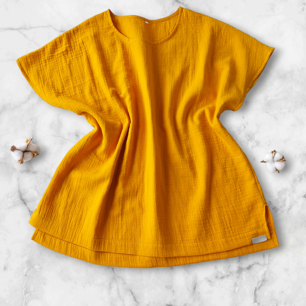 Cotton muslin top, Cotton blouse, Woman top