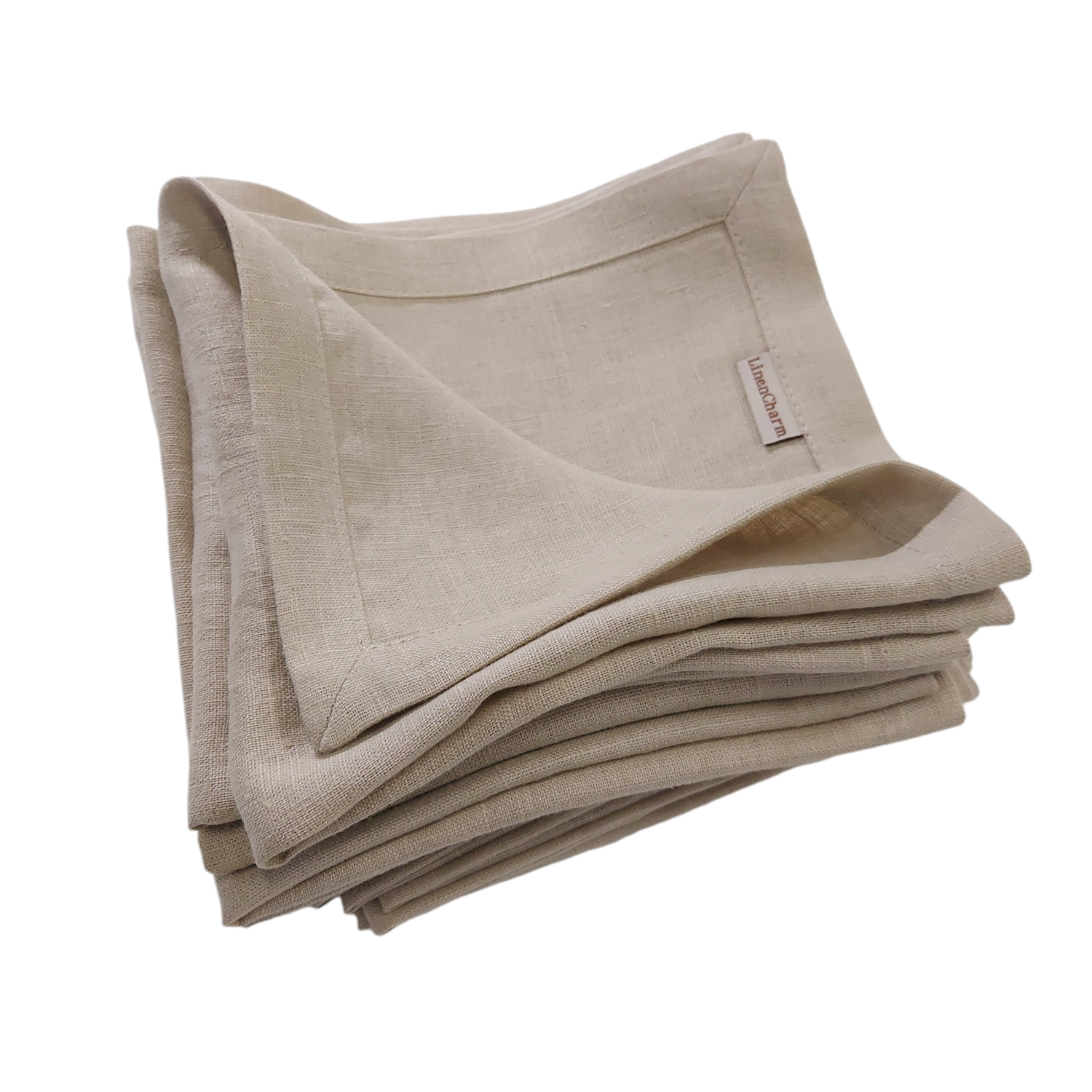 Beige Leinenservietten – 100 % Leinen für Hochzeiten und Veranstaltungen