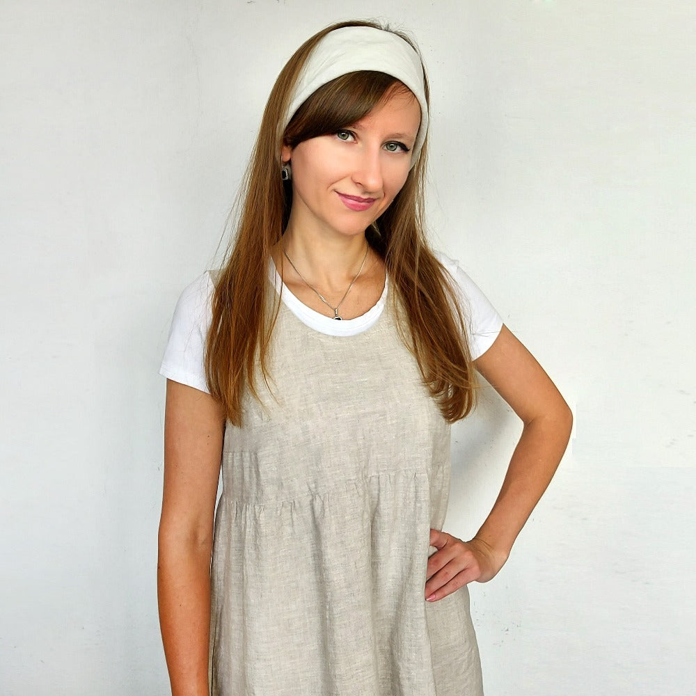 Linen bandana, bandana, head scarf, linen scarf