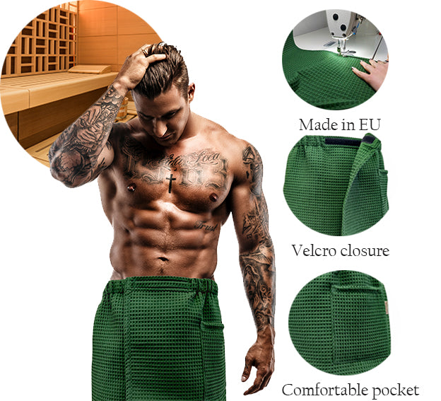Sexy Spa Towel Wrap XS-6XL for Men, Bath Towel Spa Pool Sauna