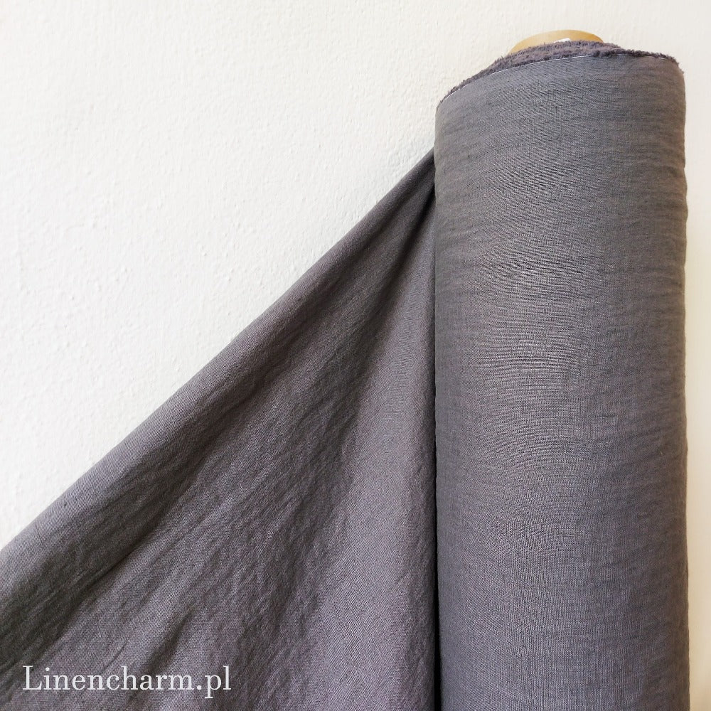 Linen fabric by metre, Soft linen fabric, Gray linen fabric