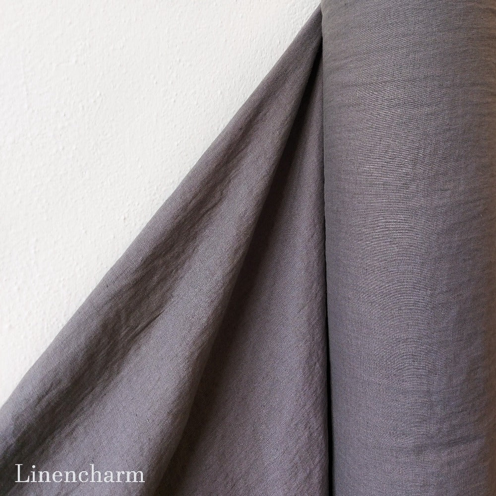 Linen fabric by metre, Soft linen fabric, Gray linen fabric