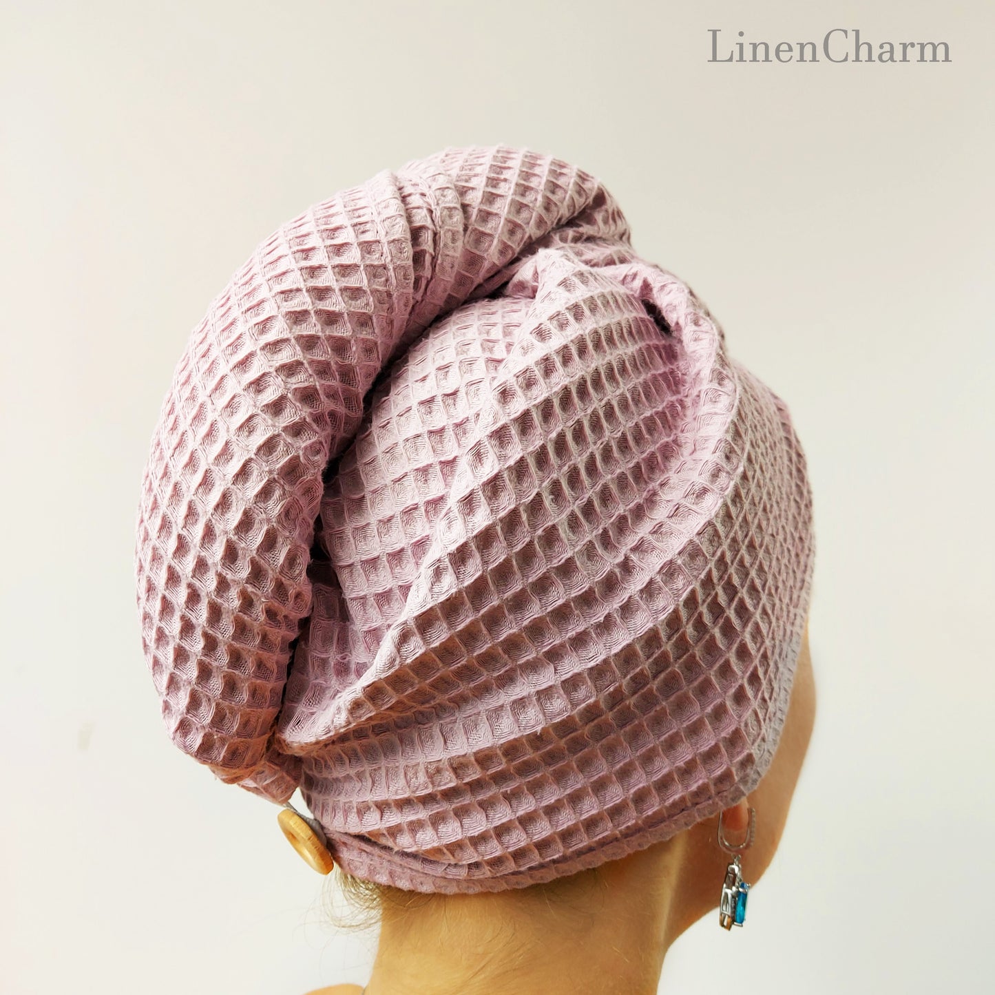 Hair Drying Turban, Women’s Soft Turban, Head Cover, Head Wrap, Hair Drying Towel Wrap, Hair Turban for Wet Hair, Lavender