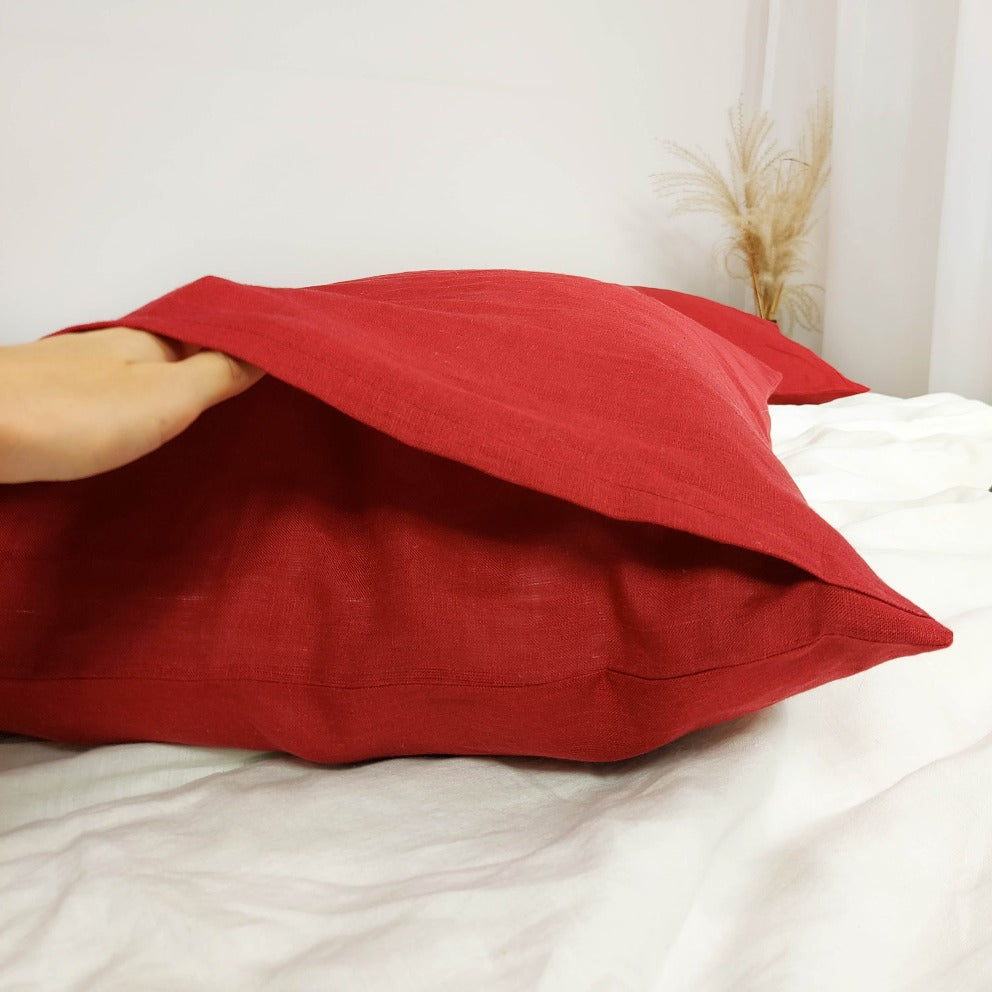 Linen Bedding Set, 6 Colors, Linen Duvet Cover+ Linen Pillowcase
