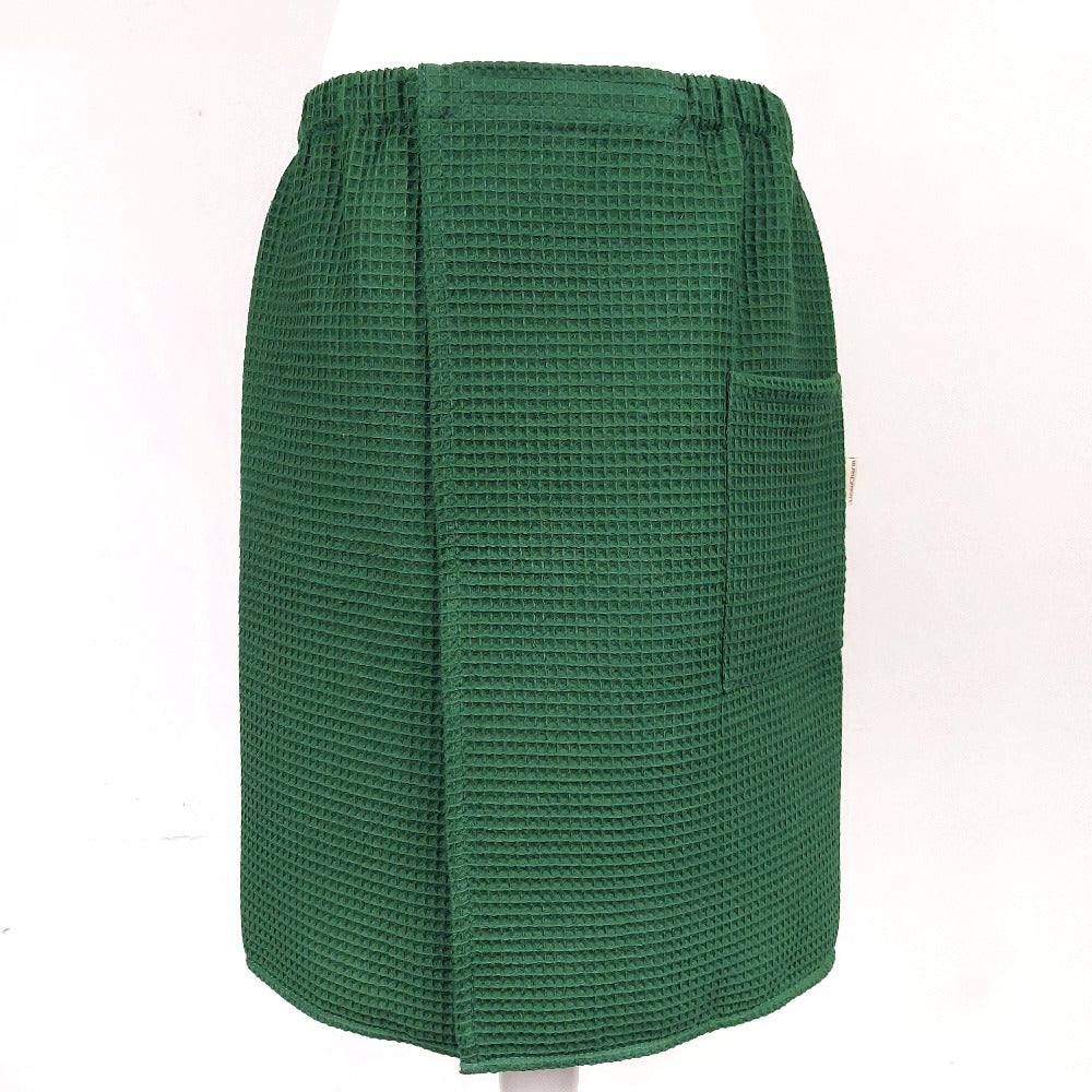 Spa Towel Wrap XS-6XL for Men, Bath Towel Spa Pool Sauna Towel Kilt Wrap, Bottle Green