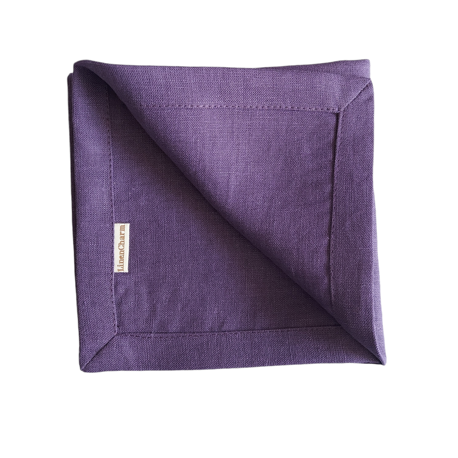 Auberginefarbene Leinen-Servietten – 100% Leinen für Hochzeiten
