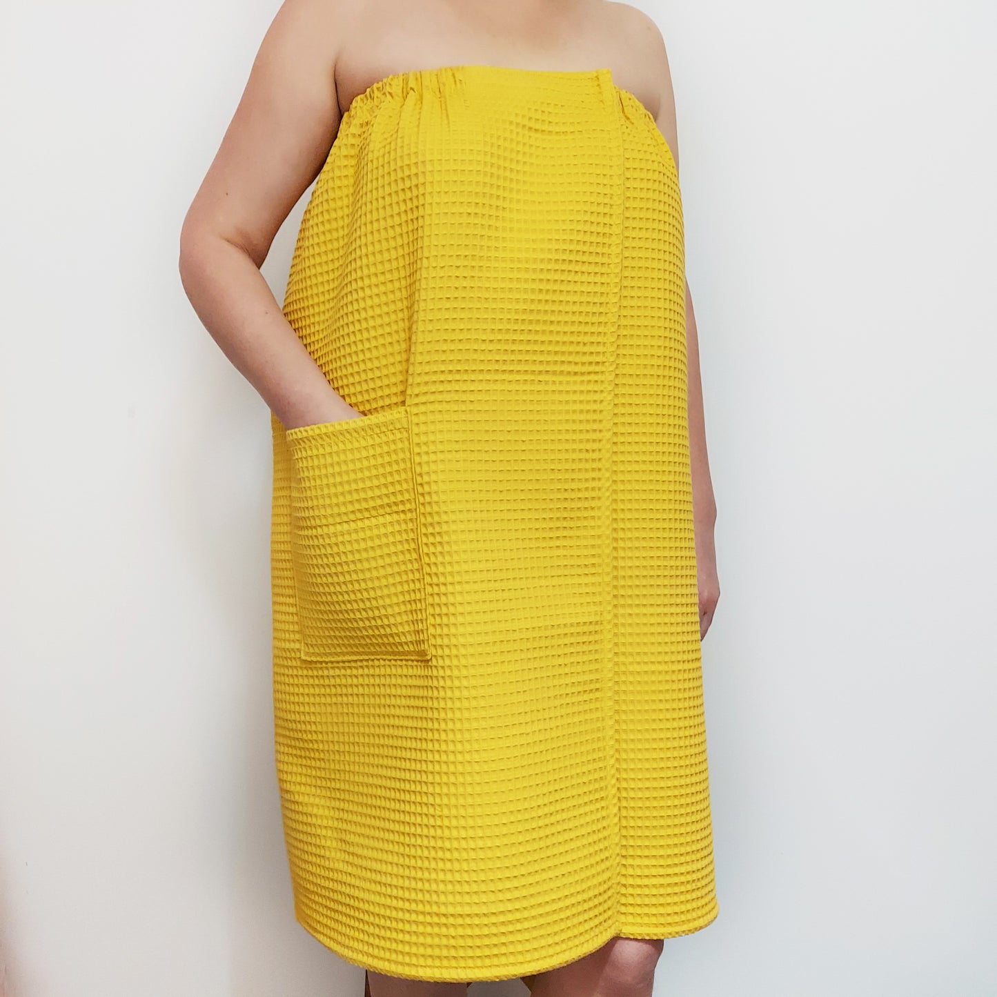 Spa wrap, bath towel wrap, towel waffle weave