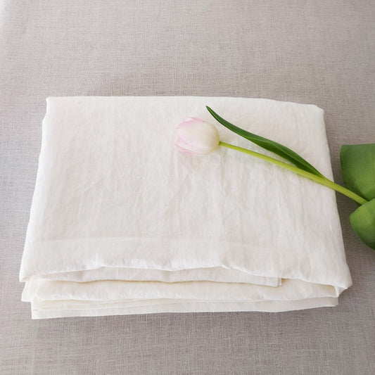 Linen flat sheet, bed sheet