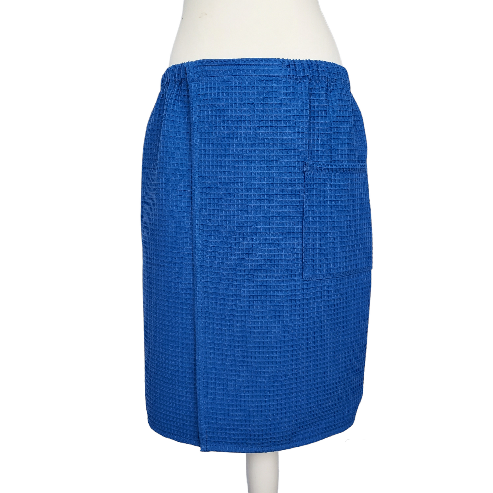 Blue Cotton Towel Wrap for Men – Perfect for Bath, Sauna, and Pool