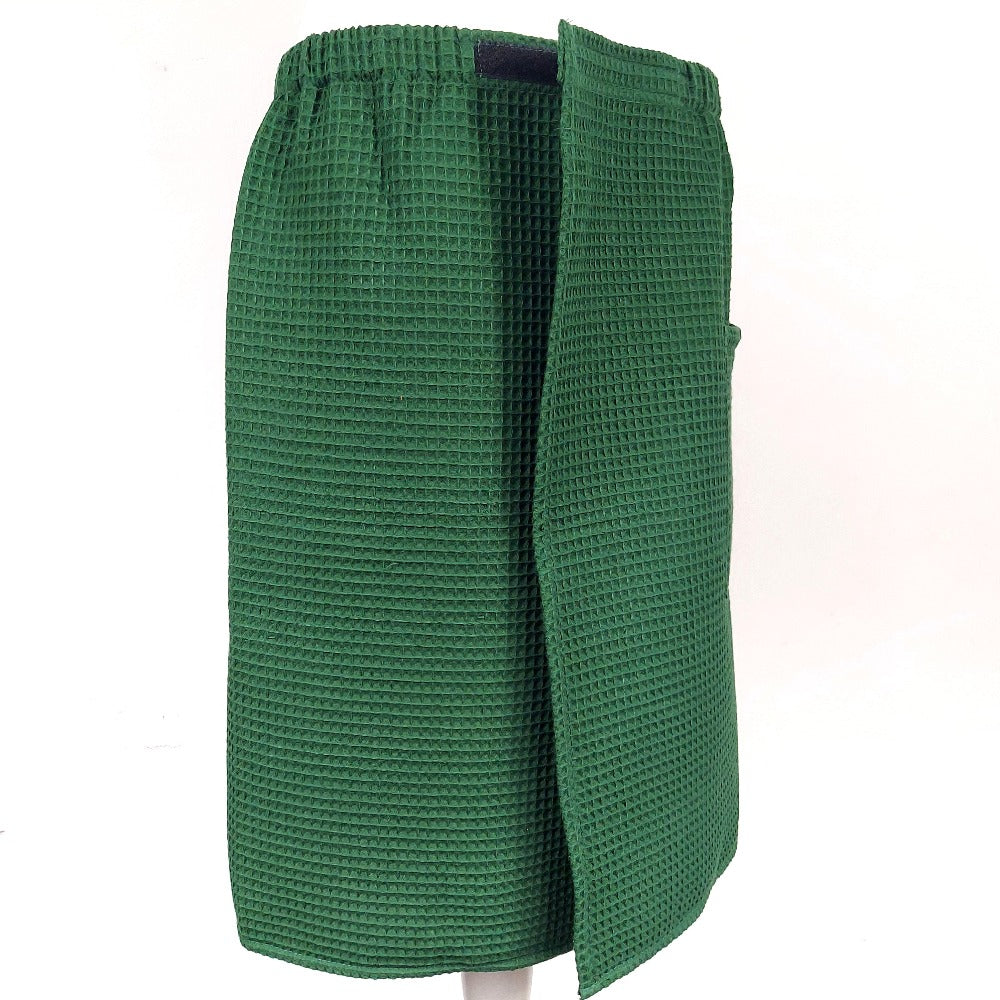 Bottle Green Cotton Towel Wrap for Men – Perfect for Bath, Sauna, and Pool