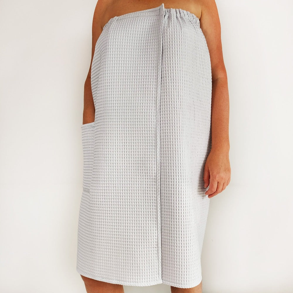 Spa wrap, bath towel wrap, towel waffle weave