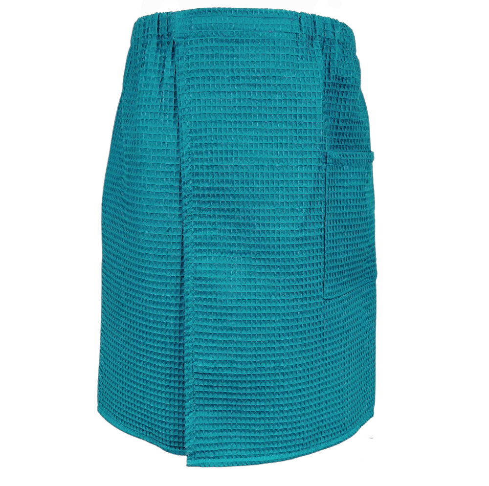 Sea Blue Cotton Towel Wrap for Men – Perfect for Bath, Sauna, and Pool