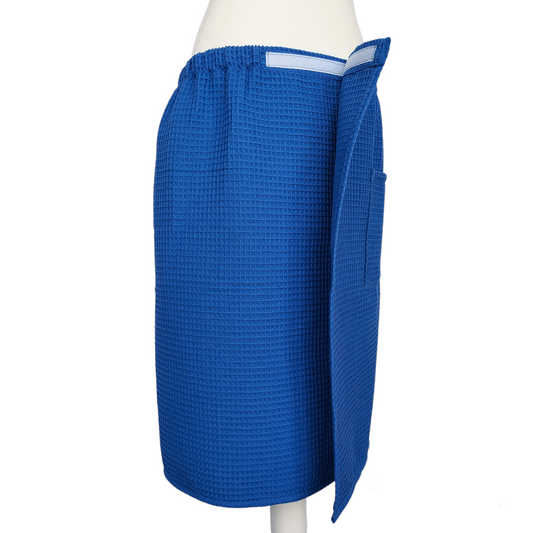 Premium Spa Towel Wrap for Men – Soft Cotton, XS-6XL, Blue