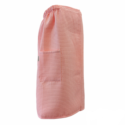 Premium Spa Towel Wrap for Women – Soft Cotton, XS-6XL, Salmon Pink