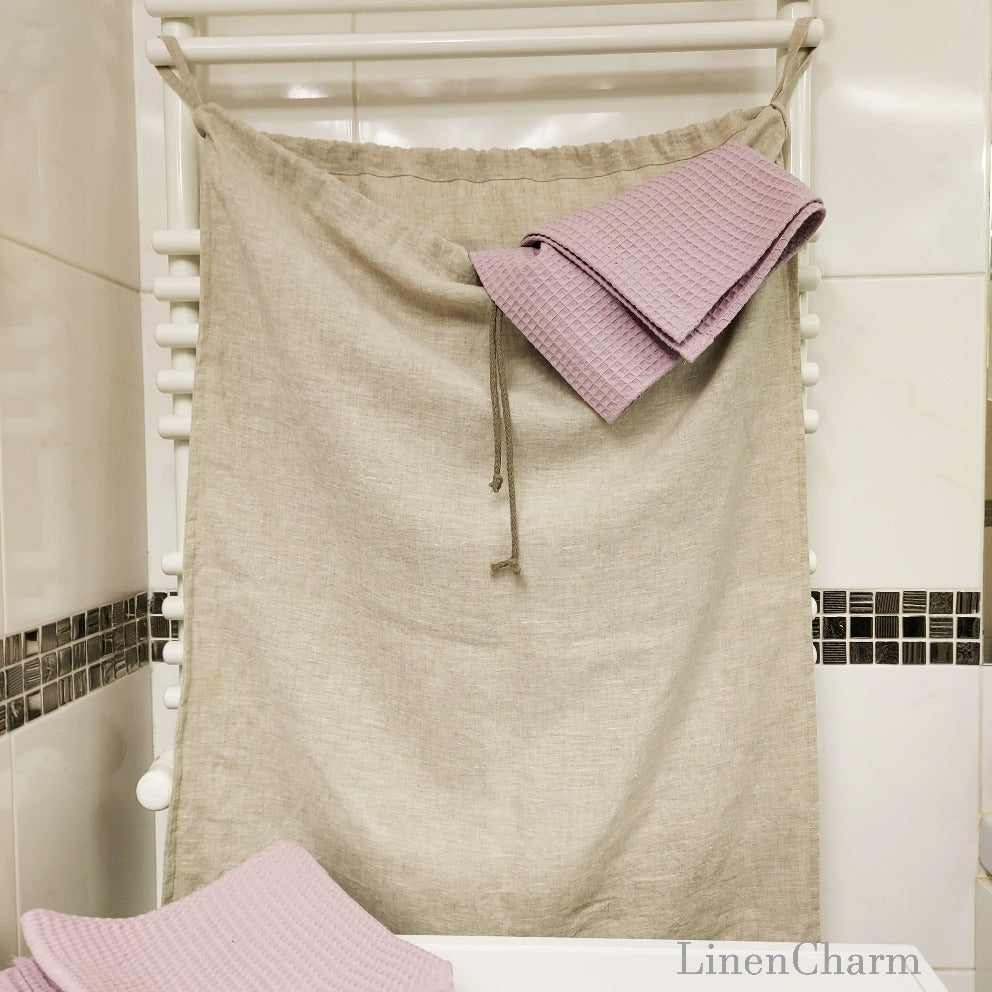 Natural Linen laundry bag