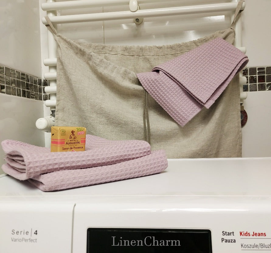 Natural Linen laundry bag