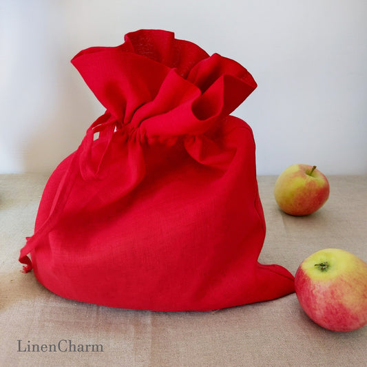 Organic linen bag, 10 Colors