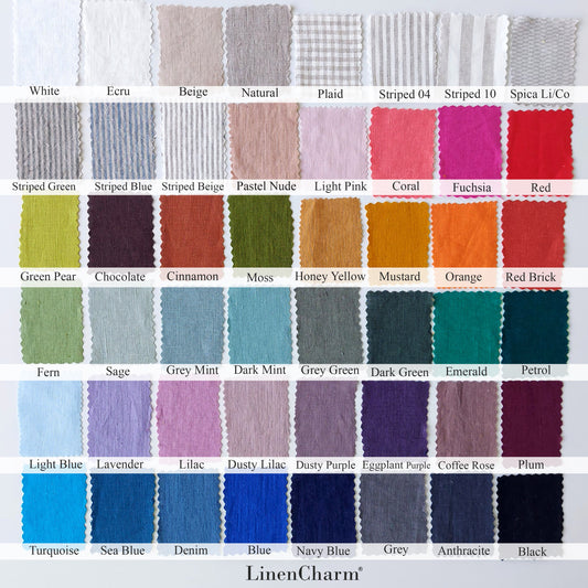 50 Colors Natural Linen Tablecloth, Stonewashed Linen Tablecloth, 205g/m2 Natural