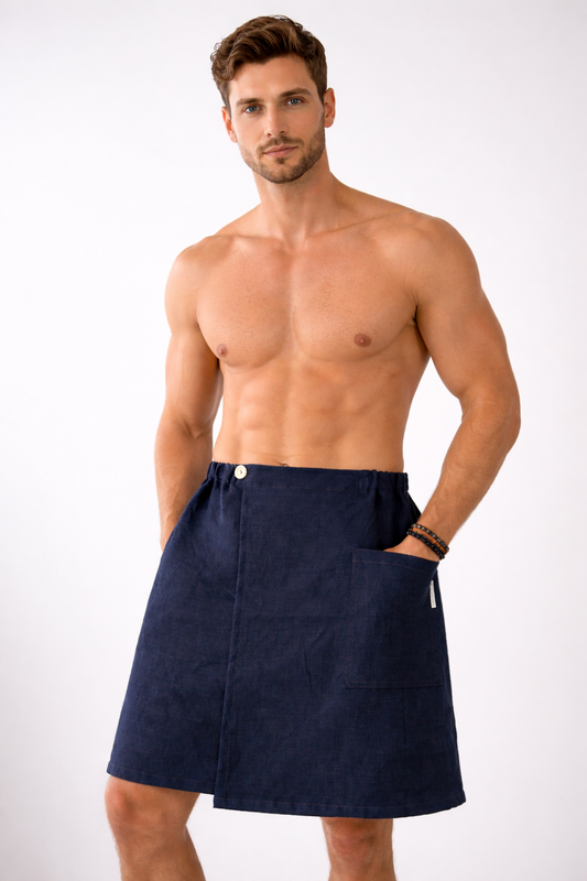 Linen Towel Wrap for Men, Different Colors Sauna Kilt Wrap, Towel Wrap