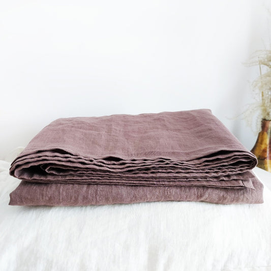 Linen flat sheet, bed sheet 