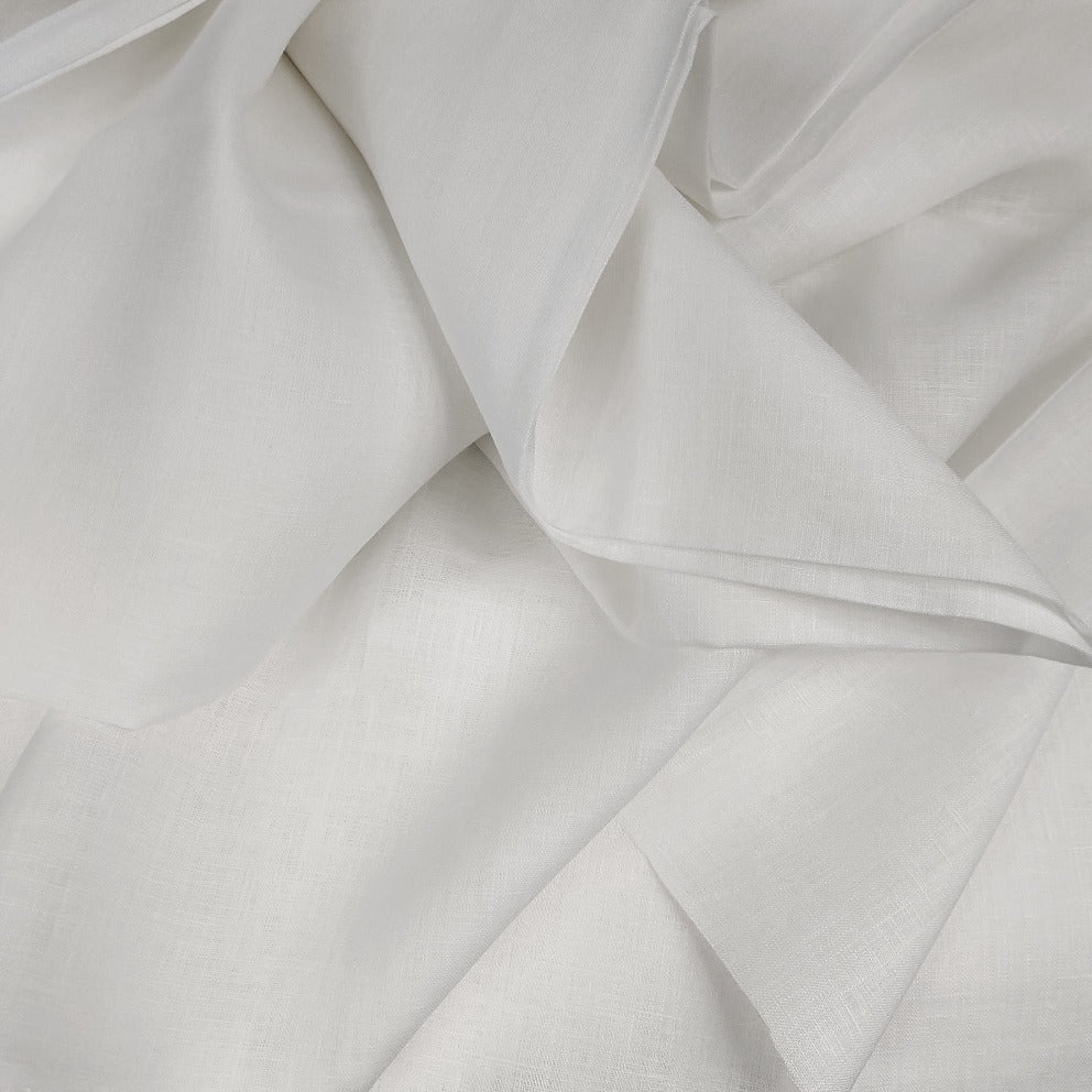 Linen Fabric Stonewashed, Soft Linen Fabric, White Linen fabric 