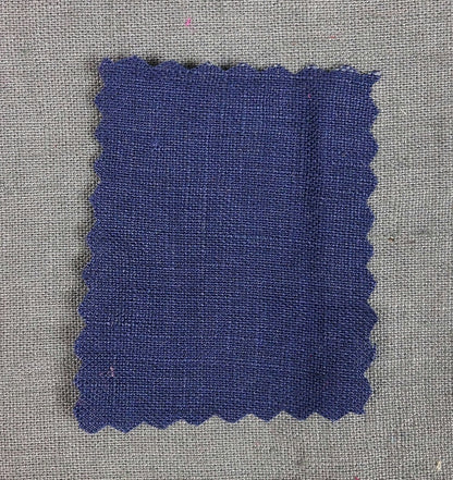 Linen fabric by metre, Soft linen fabric, Navy blue linen fabric, flax, linen material  