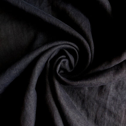 Linen fabric by metre, Soft linen fabric, Black linen fabric