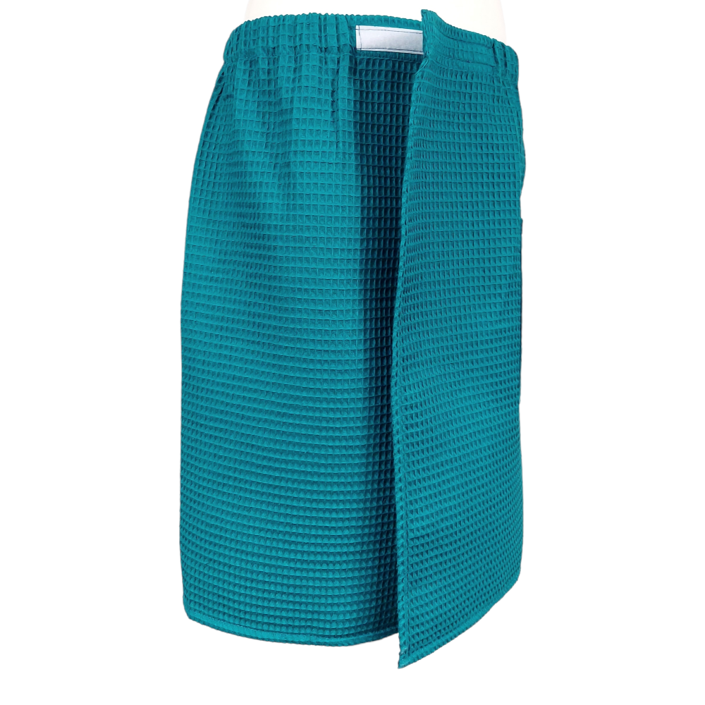 Spa Towel Wrap XS-6XL for Men, Bath Towel Spa Pool Sauna Towel Kilt Wrap, Sea Blue