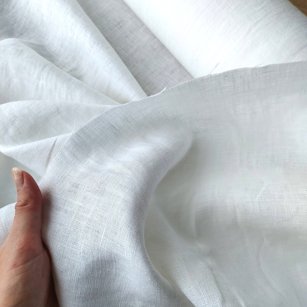 Linen fabric by metre, Soft linen fabric, Linen natural fabric, white linen