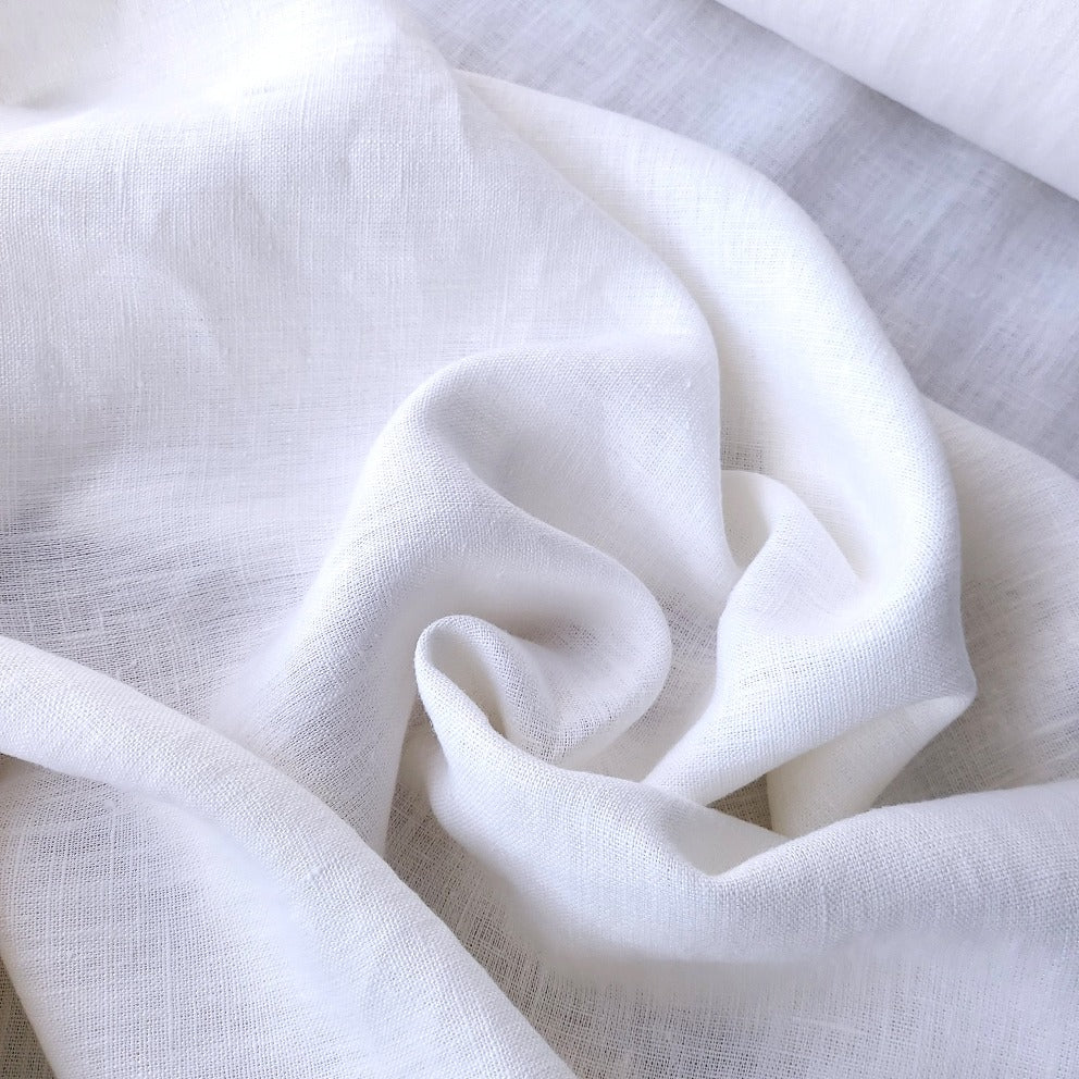 Linen Fabric Stonewashed, Soft Linen Fabric, White linen fabric 