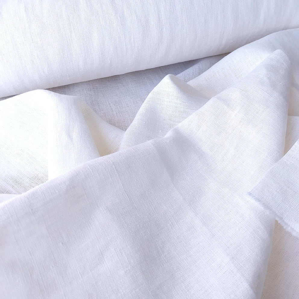 Linen Fabric Stonewashed, Soft Linen Fabric, White linen fabric 