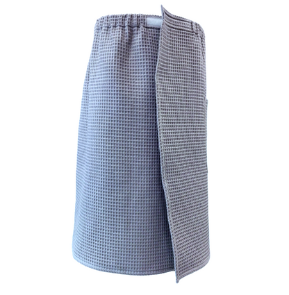 Wrap Towel, Sauna Skirt Wrap, Towel Wrap for Men, Gray