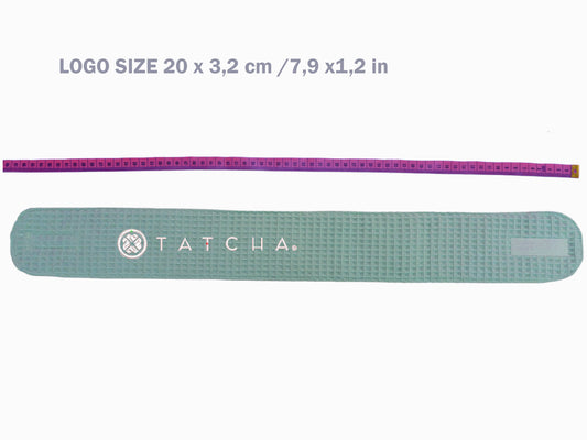 30 SET DARK MINT Spa Cotton Headband – Adjustable Velcro | Dark mint + White logo