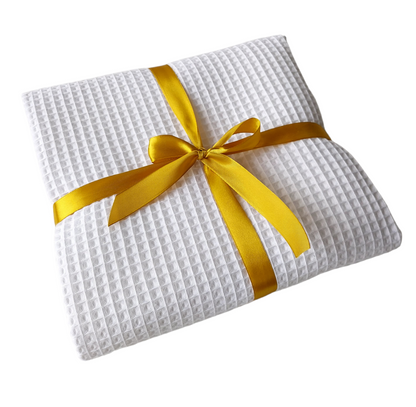 Cotton Waffle Bath Towel – Perfect for Sauna, Pool, Shower & Beach, 230gsm