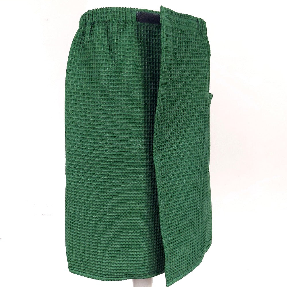  Spa Towel Wrap XS-6XL for Men, Bath Towel Spa Pool Sauna Towel Kilt Wrap, Bottle Green