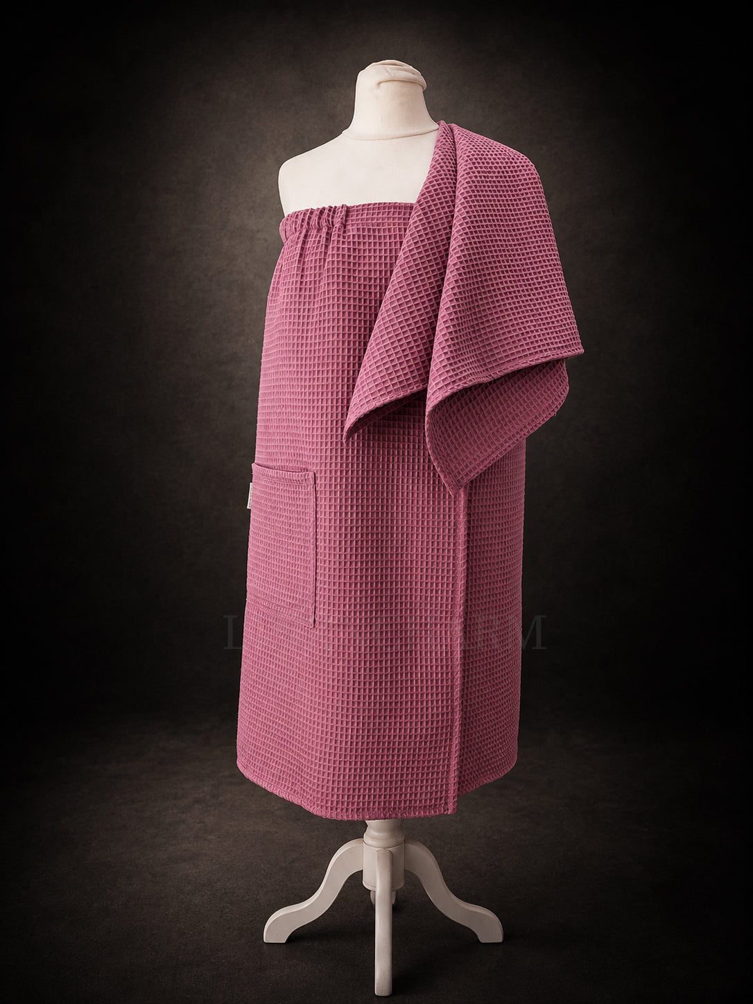 Women's Cotton Towel Wrap Set with Hand Towel | Spa, Sauna & Bath Old Rose