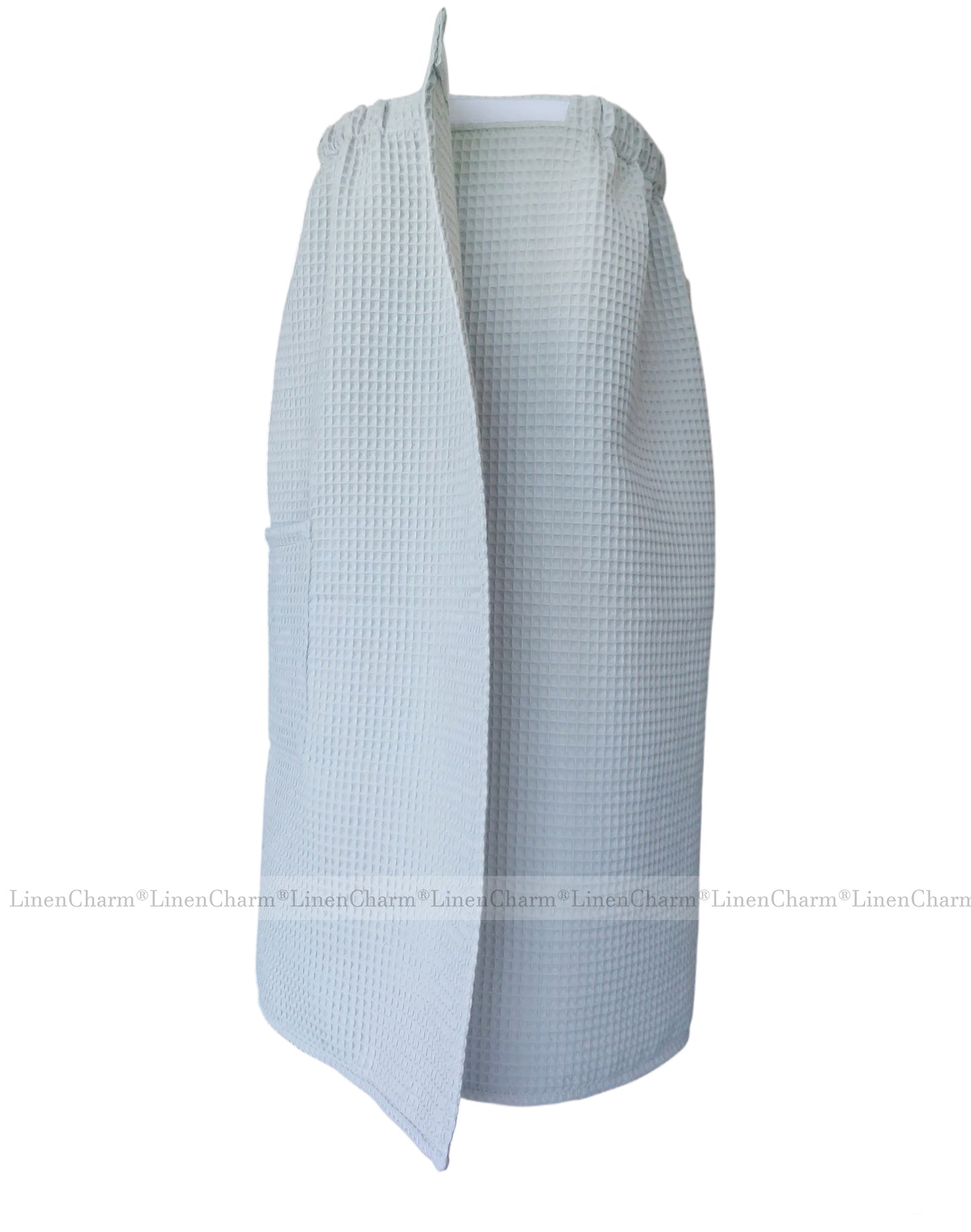 Premium Spa Towel Wrap for Women | XS-6XL, Soft Cotton for Bath, Sauna & Pool – Light Grey