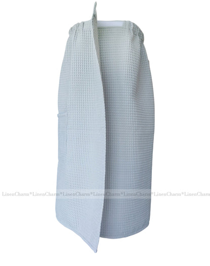 Premium Spa Towel Wrap for Women | XS-6XL, Soft Cotton for Bath, Sauna & Pool – Light Grey