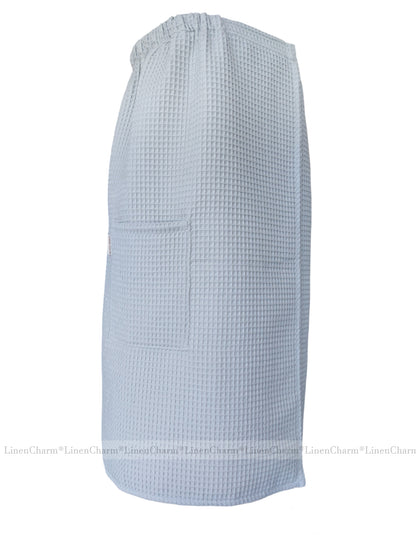 Premium Spa Towel Wrap for Women | XS-6XL, Soft Cotton for Bath, Sauna & Pool – Light Grey