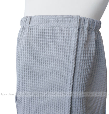 Premium Spa Towel Wrap for Women | XS-6XL, Soft Cotton for Bath, Sauna & Pool – Light Grey