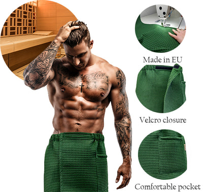 Sexy Spa Towel Wrap XS-6XL for Men, Bath Towel Spa Pool Sauna Towel Kilt Wrap